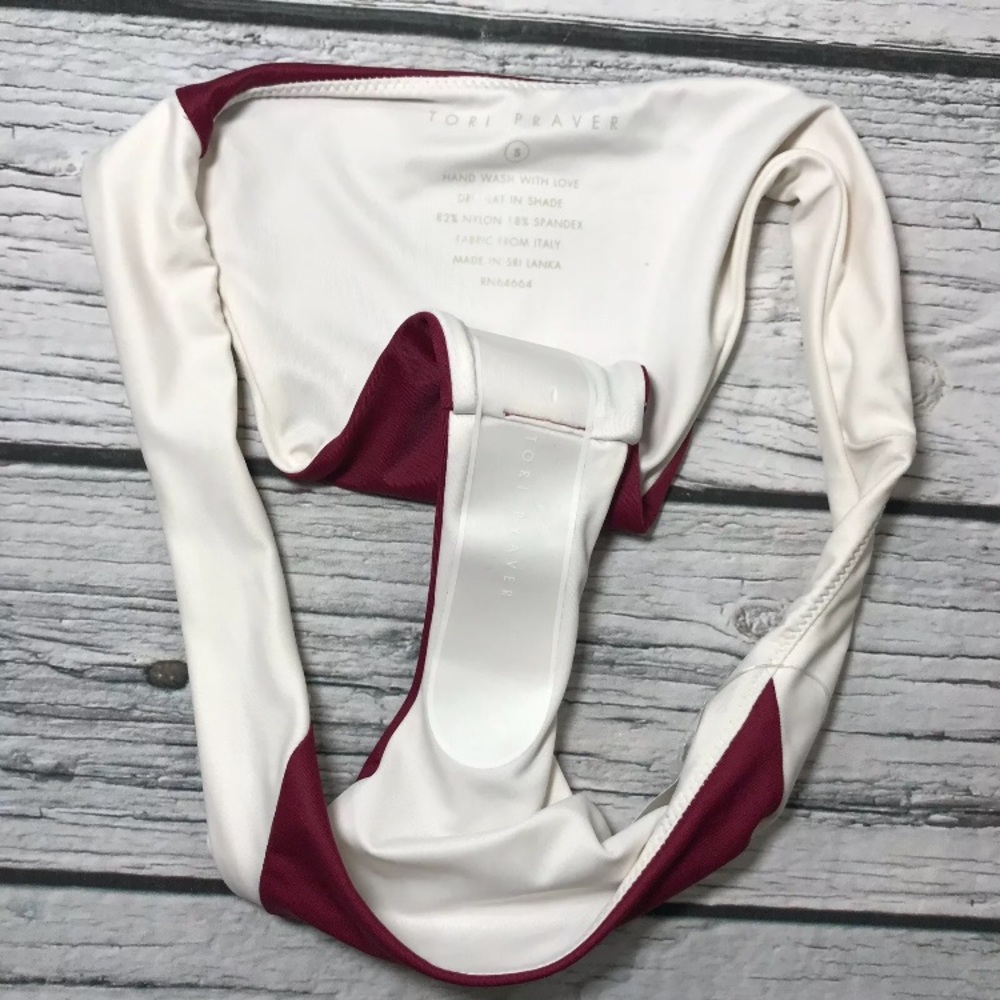 ⚡️SOLD⚡️Tori Praver Bikini Set 2pc Brazilian Cheeky Bottom Wrap Bra Top - Picture 6 of 8